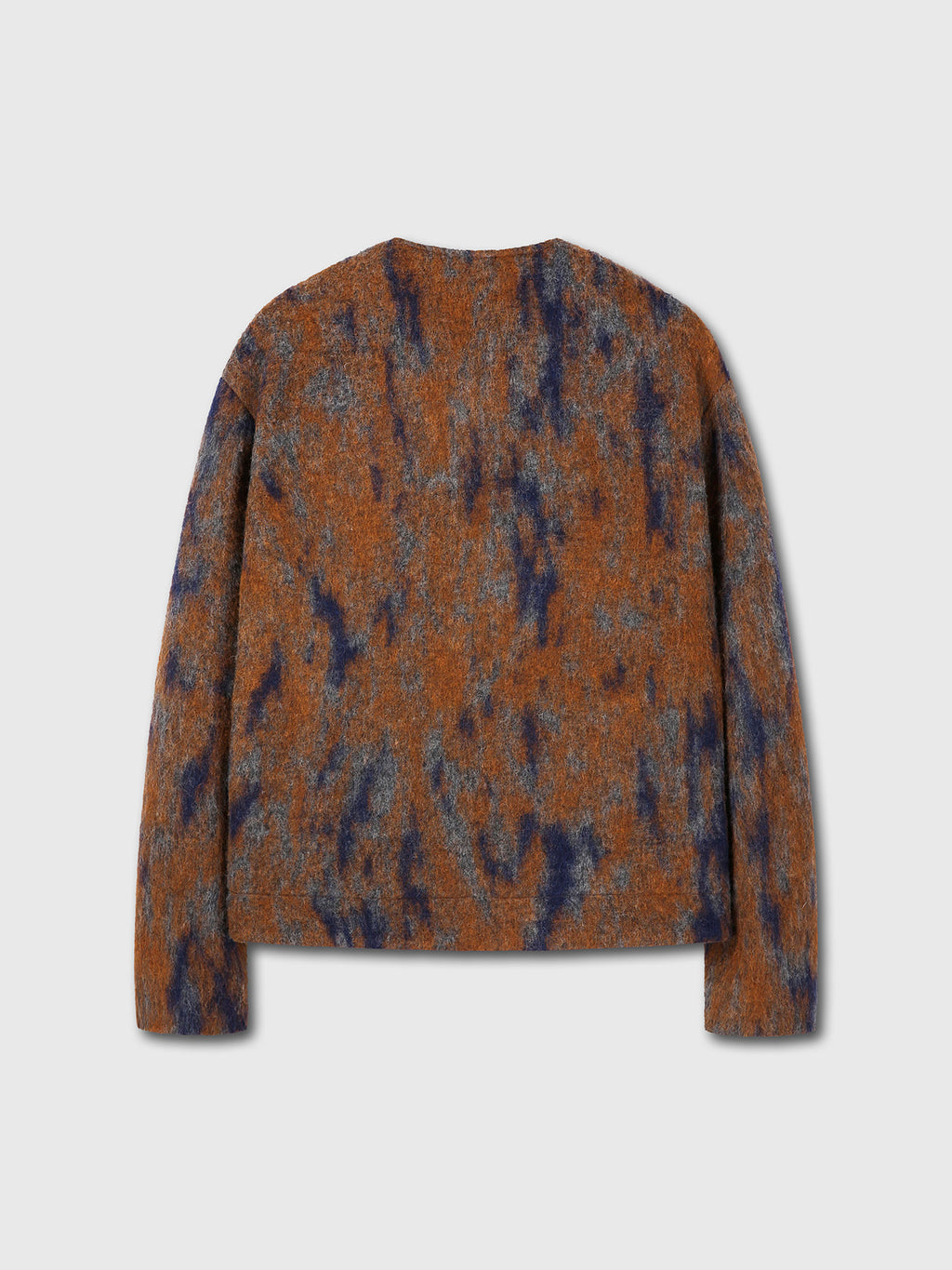 Tonywack - Mohair V-Neck Blouson (Italian Fabric) (Rust Orange) product image 12 | TRAB K-Fashion Australia