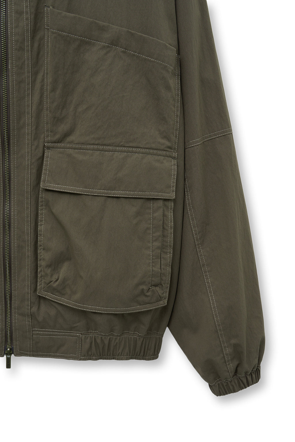 Matin Kim - Utility Bomber Jumper (Khaki Brown) product image 4 | TRAB K-Fashion Australia