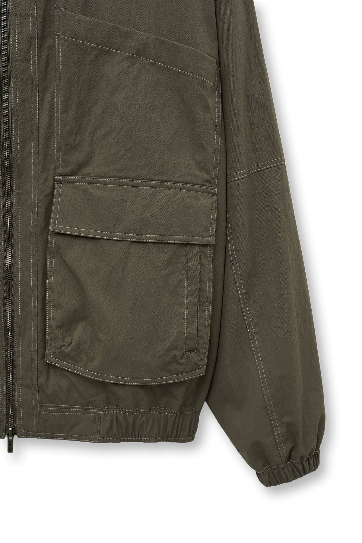 Matin Kim - Utility Bomber Jumper (Khaki Brown) product image 4 | TRAB K-Fashion Australia