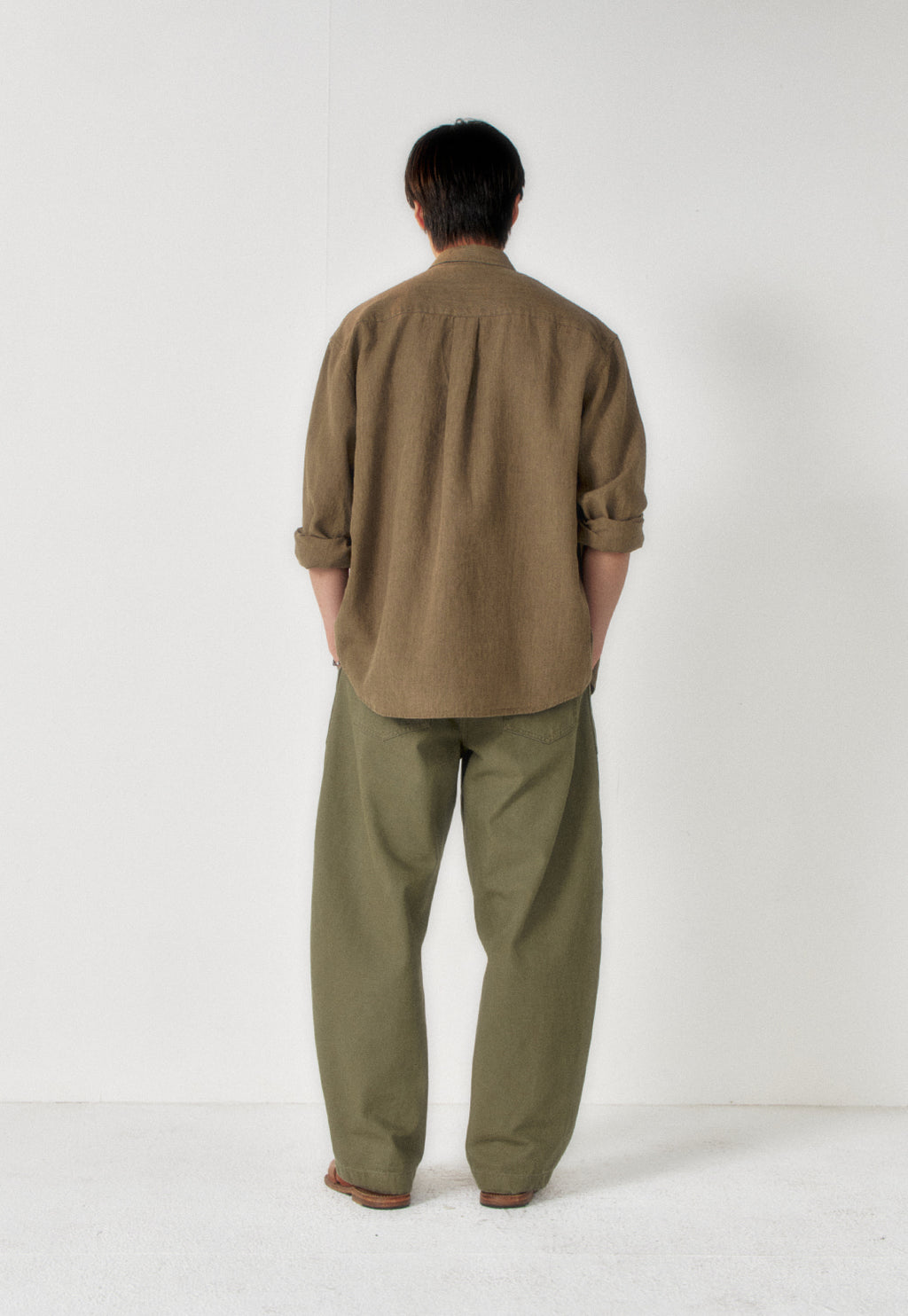 Art if acts - Washed Linen Shirt (Khaki) product image 5 | TRAB K-Fashion Australia