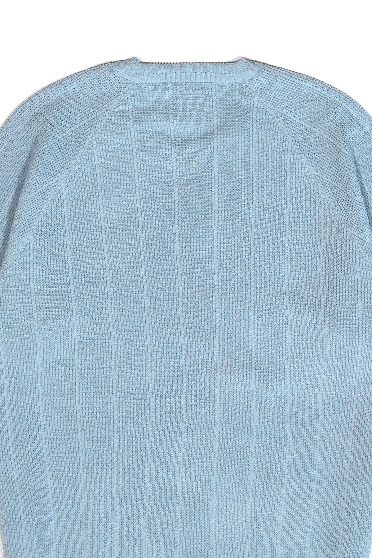 Ioedle - Sky Blue Waffle Raglan Short-Sleeve Knit (OC) product image 6 | TRAB K-Fashion Australia