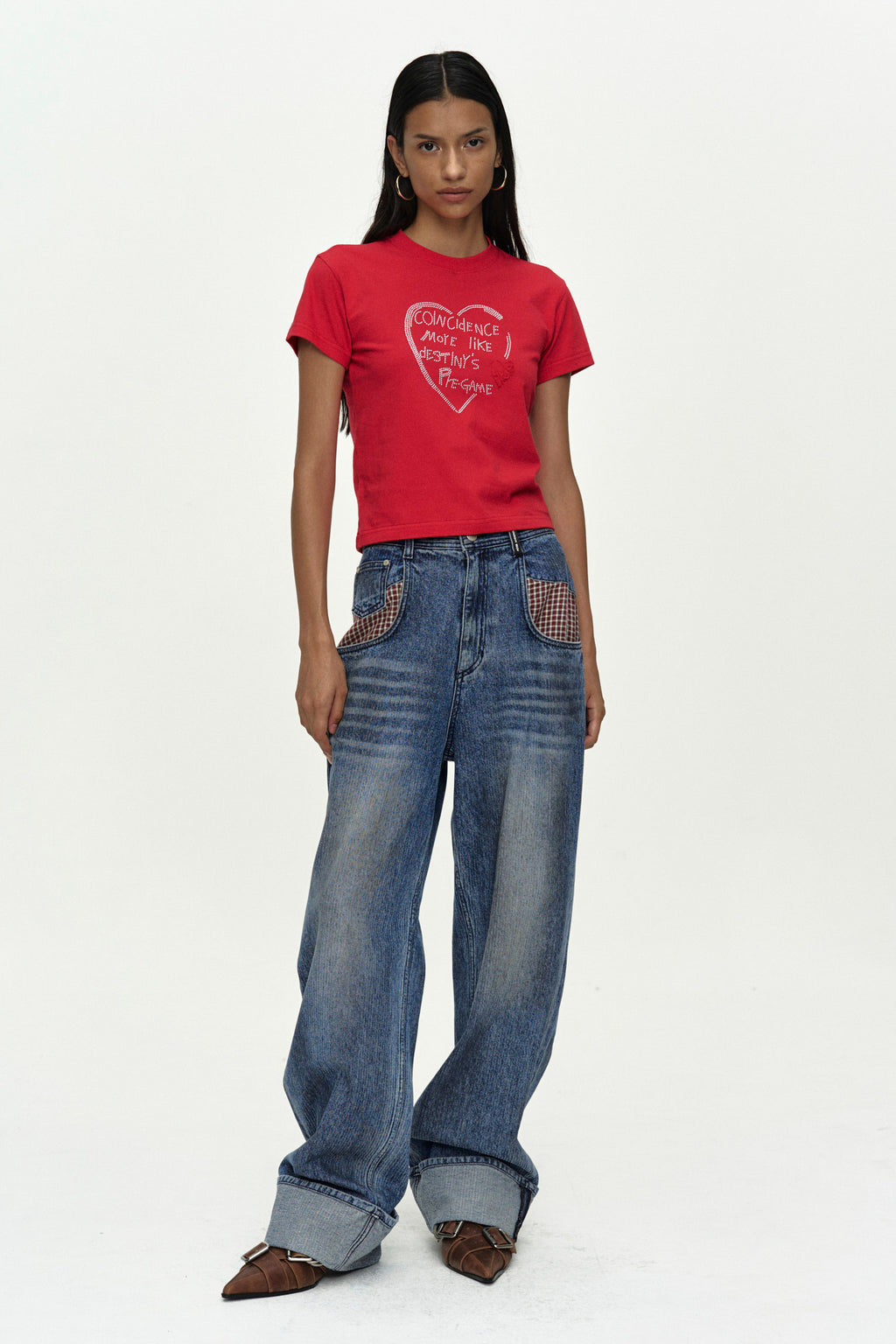 Andersson Bell - (essential) Baby Heartfix T-Shirt (Red) product image 2 | TRAB K-Fashion Australia