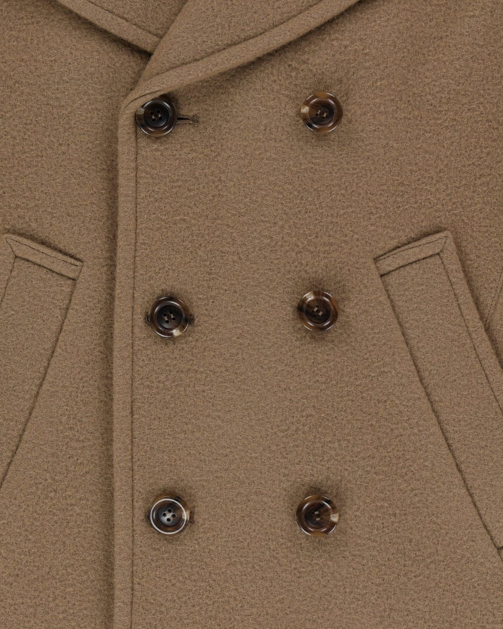Kimhe Kim - Classic Pea Coat (Beige) product image 18 | TRAB K-Fashion Australia