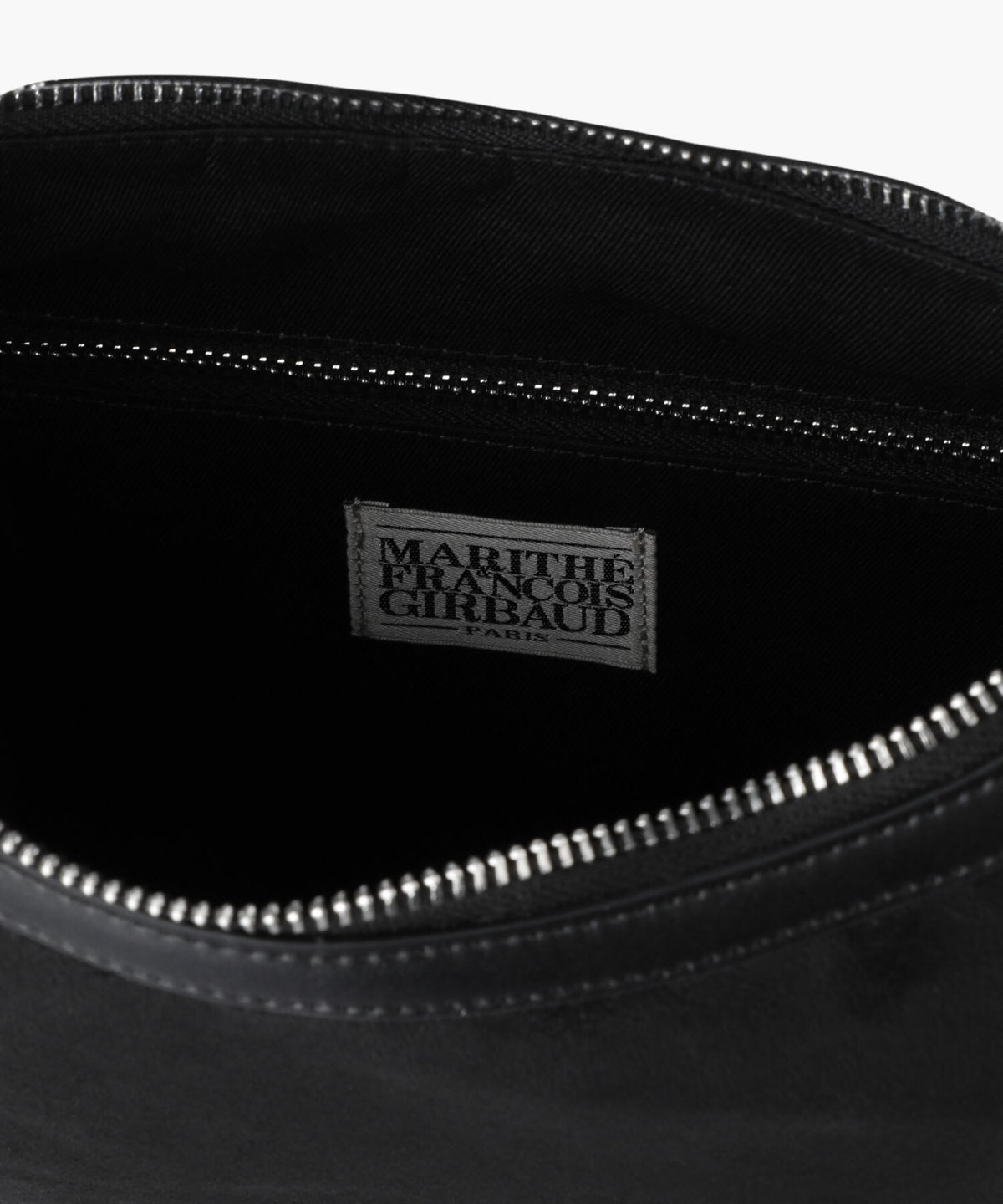 Marithe & Francois Girbaud - Classic Logo Round Suede Shoulder Bag (Black) product image 5 | TRAB K-Fashion Australia