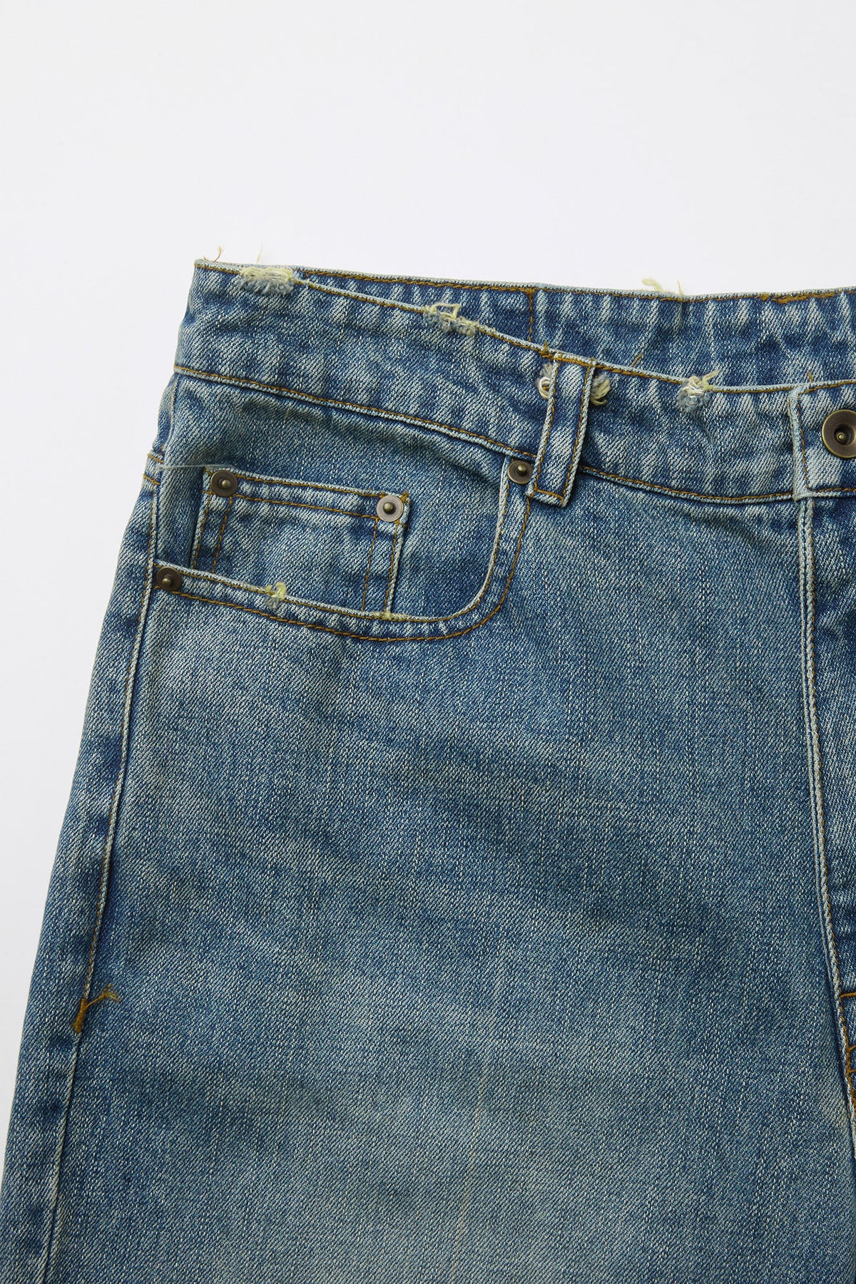 Coor - Straight Leg Pressed Denim Jeans (Washed Blue) product image 5 | TRAB K-Fashion Australia