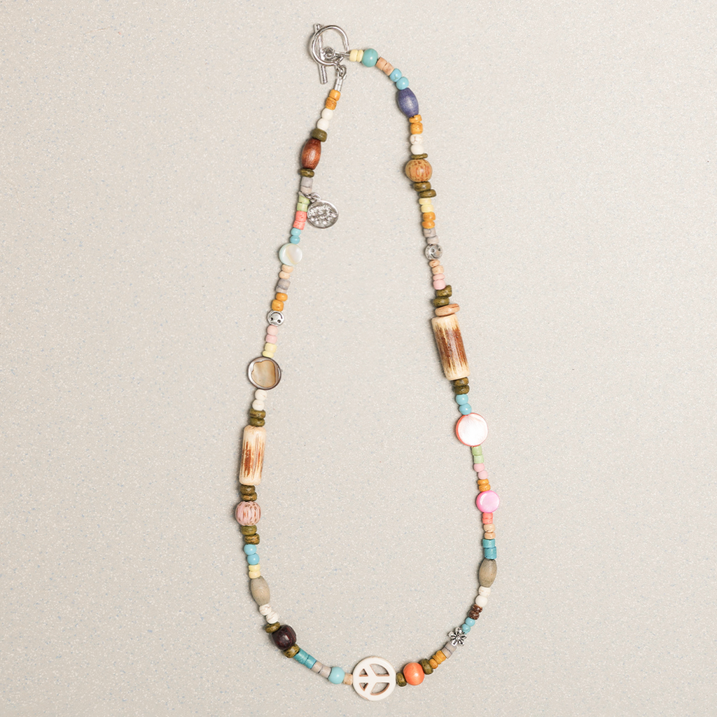 Towtow Archive - Peace Mark Symbol Necklace (OC) product image 1 | TRAB K-Fashion Australia