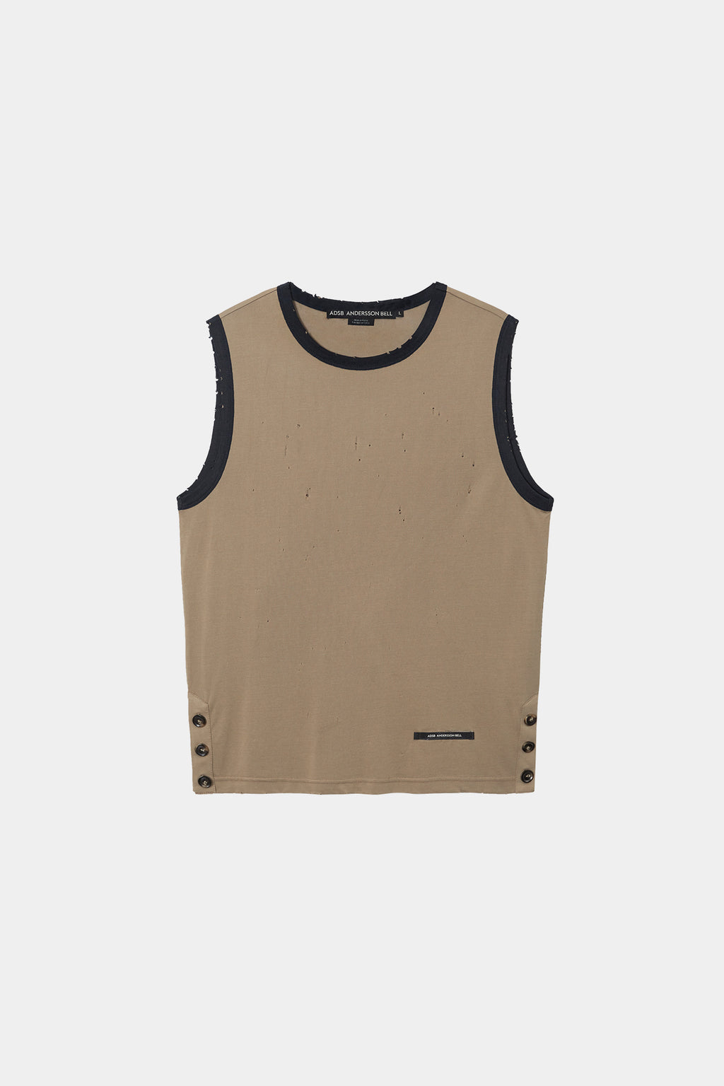 Andersson Bell - Brit Damaged Sleeveless (Beige) product image 8 | TRAB K-Fashion Australia