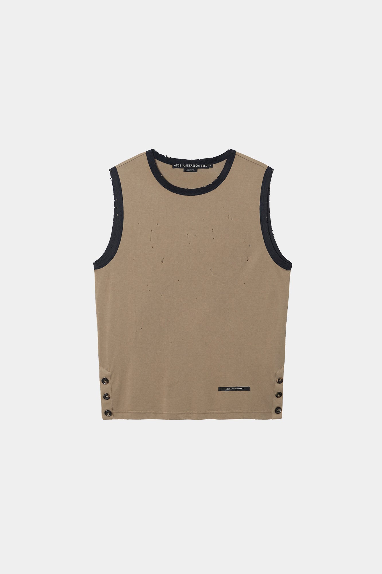Andersson Bell - Brit Damaged Sleeveless (Beige) product image 8 | TRAB K-Fashion Australia