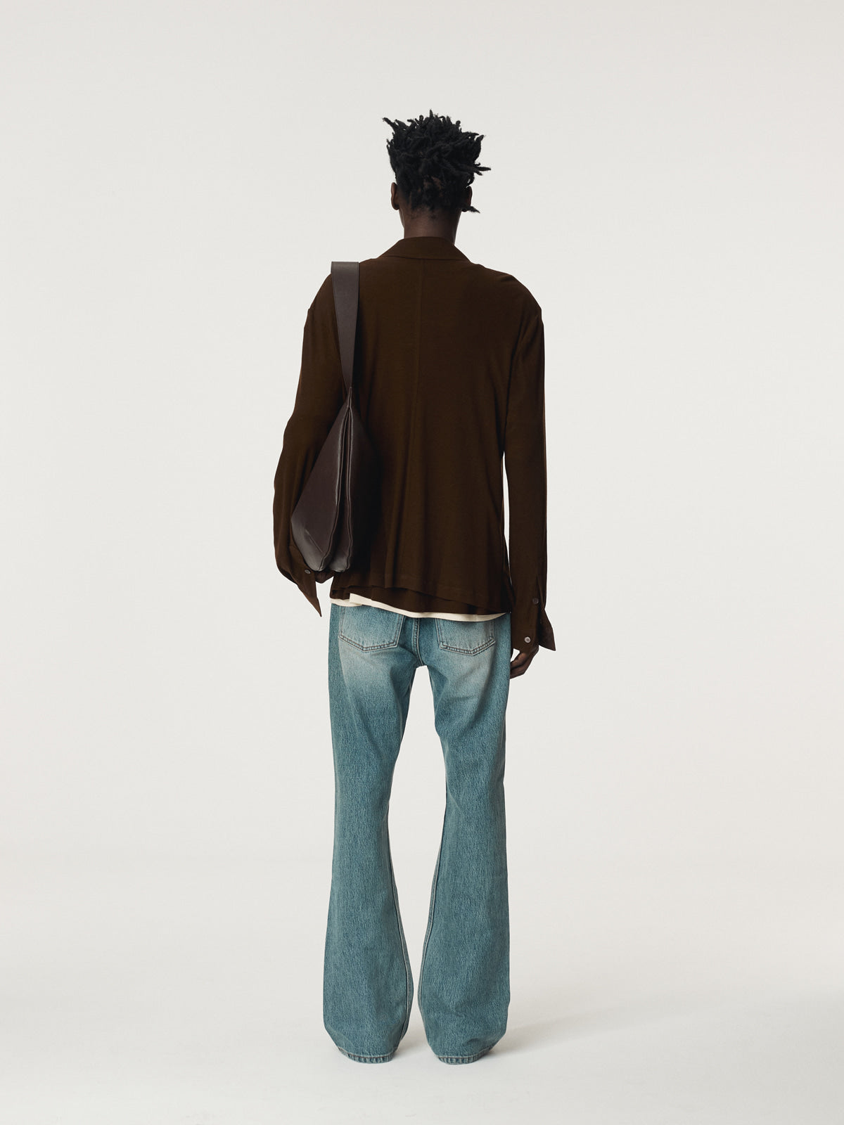 Recto - Slim Fit Jersey Shirt (Brown) product image 4 | TRAB K-Fashion Australia