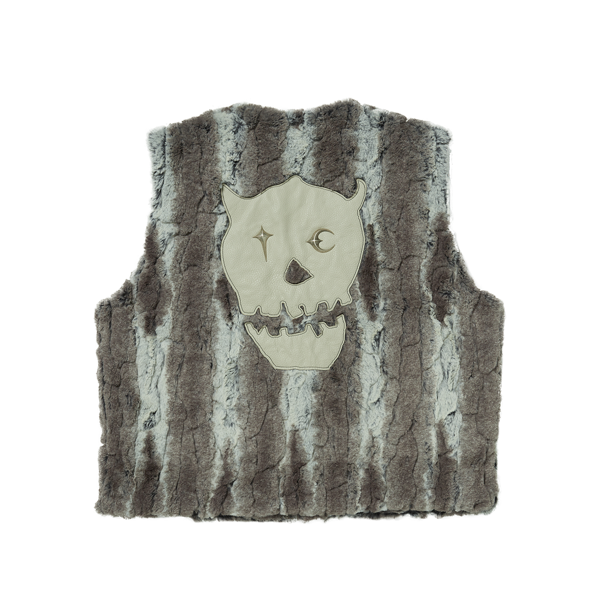 Thug Club - TC Skull Fur Vest (Ivory) product image 2 | TRAB K-Fashion Australia