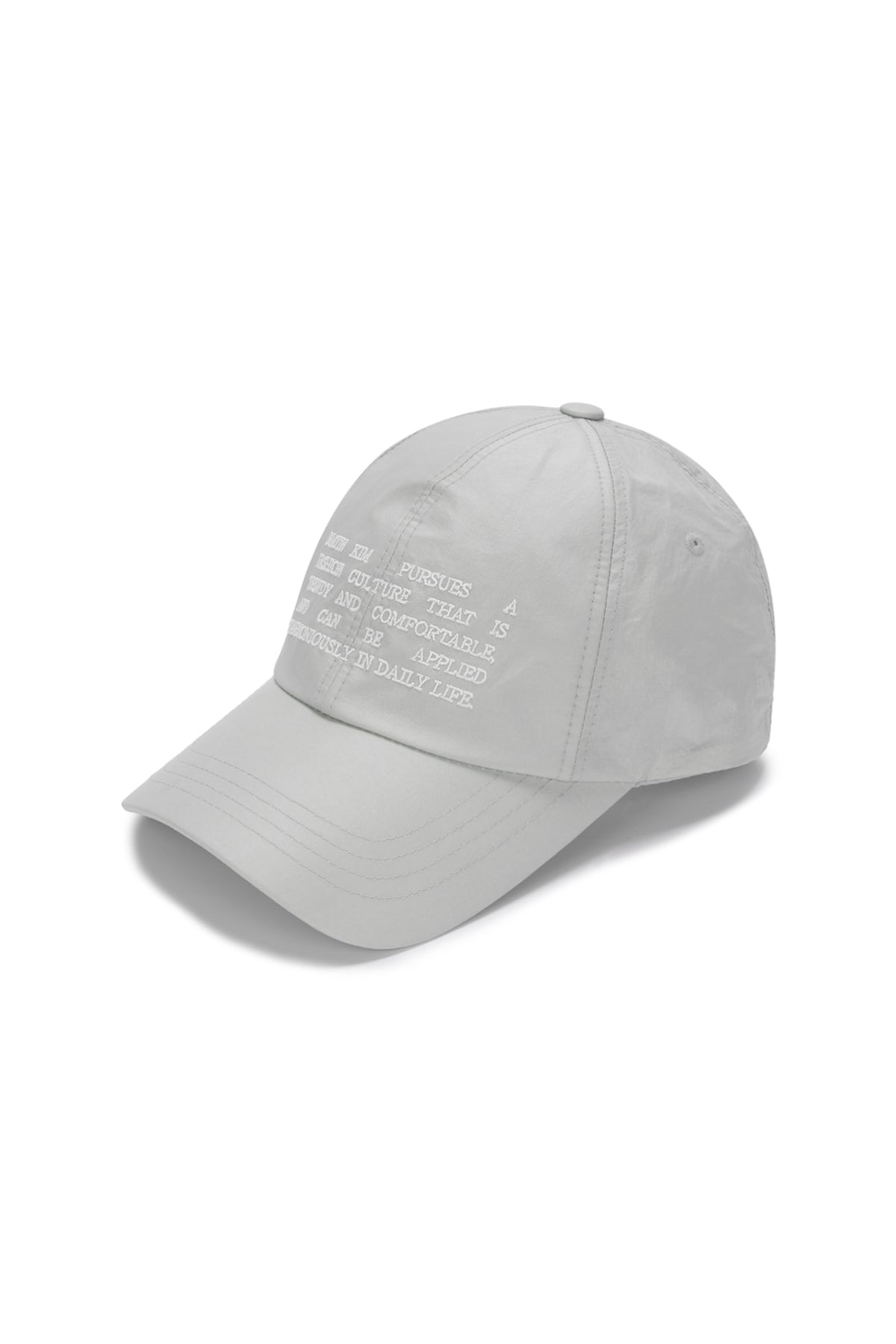 Matin Kim - Crisp Heritage Ball Cap (Light Grey) product image 5 | TRAB K-Fashion Australia