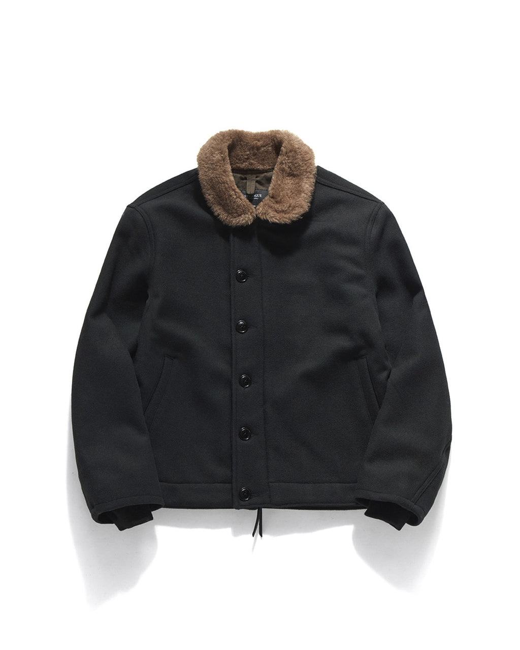 Eastlogue - N-1 Deck Jumper (Charcoal Melton Wool) product image 7 | TRAB K-Fashion Australia