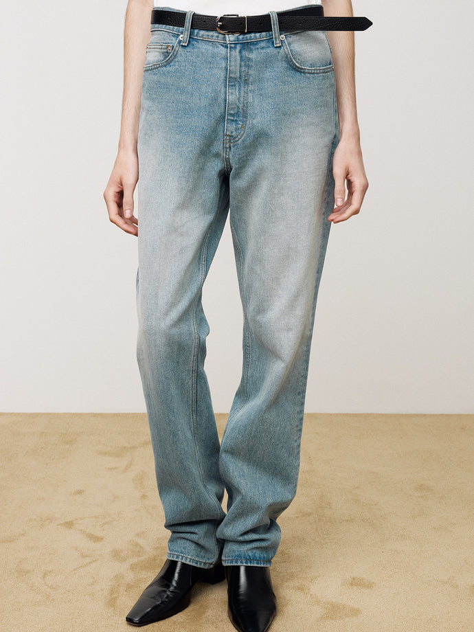 Tonywack - Slim Straight Denim Jeans (Light Blue) product image 3 | TRAB K-Fashion Australia