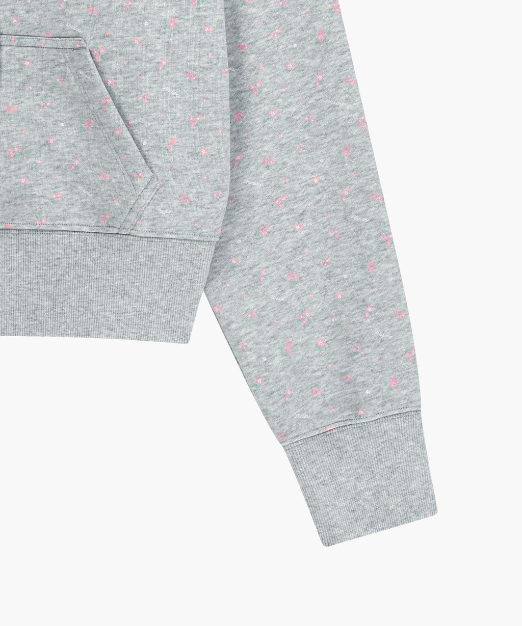 Marithe & Francois Girbaud - Classic Logo Crop Hoodie Zipup (Heather Gray) product image 6 | TRAB K-Fashion Australia