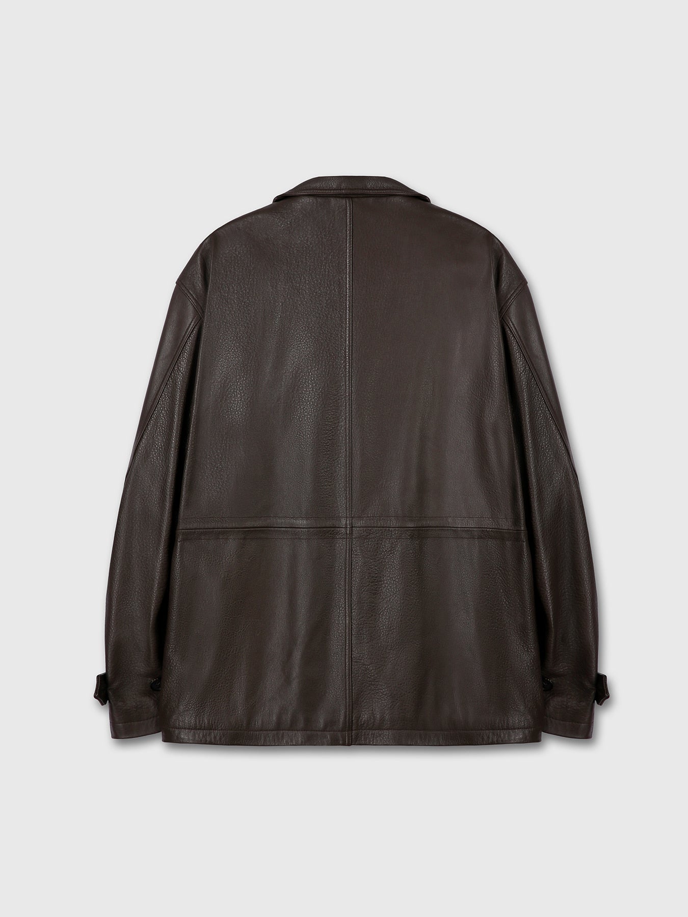 Tonywack - Lamb Leather Cargo Jacket (Dark Brown) product image 13 | TRAB K-Fashion Australia