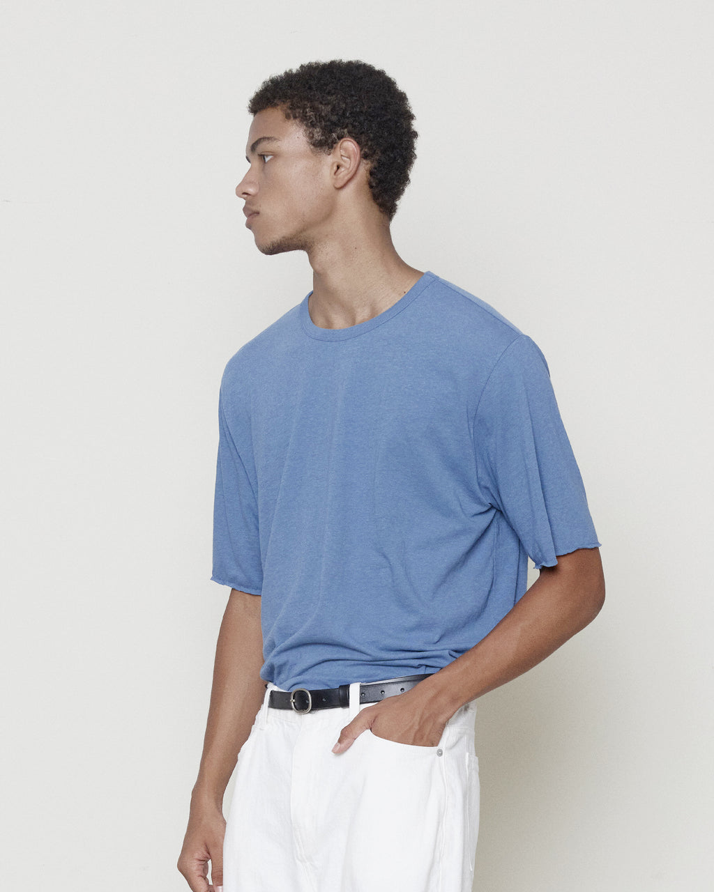 Brownyard - Cut Off Half Sleeve (Blue) product image 2 | TRAB K-Fashion Australia