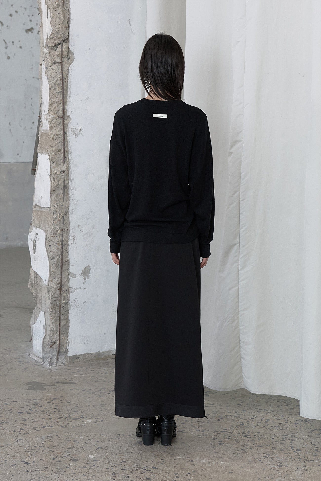Deinet - Button Up Pullover Knit (Black) product image 3 | TRAB K-Fashion Australia