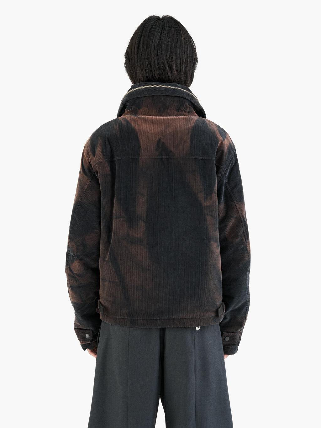 Jiyong Kim - Sun-Bleached Convertible Collar Jacket (Navy) product image 9 | TRAB K-Fashion Australia