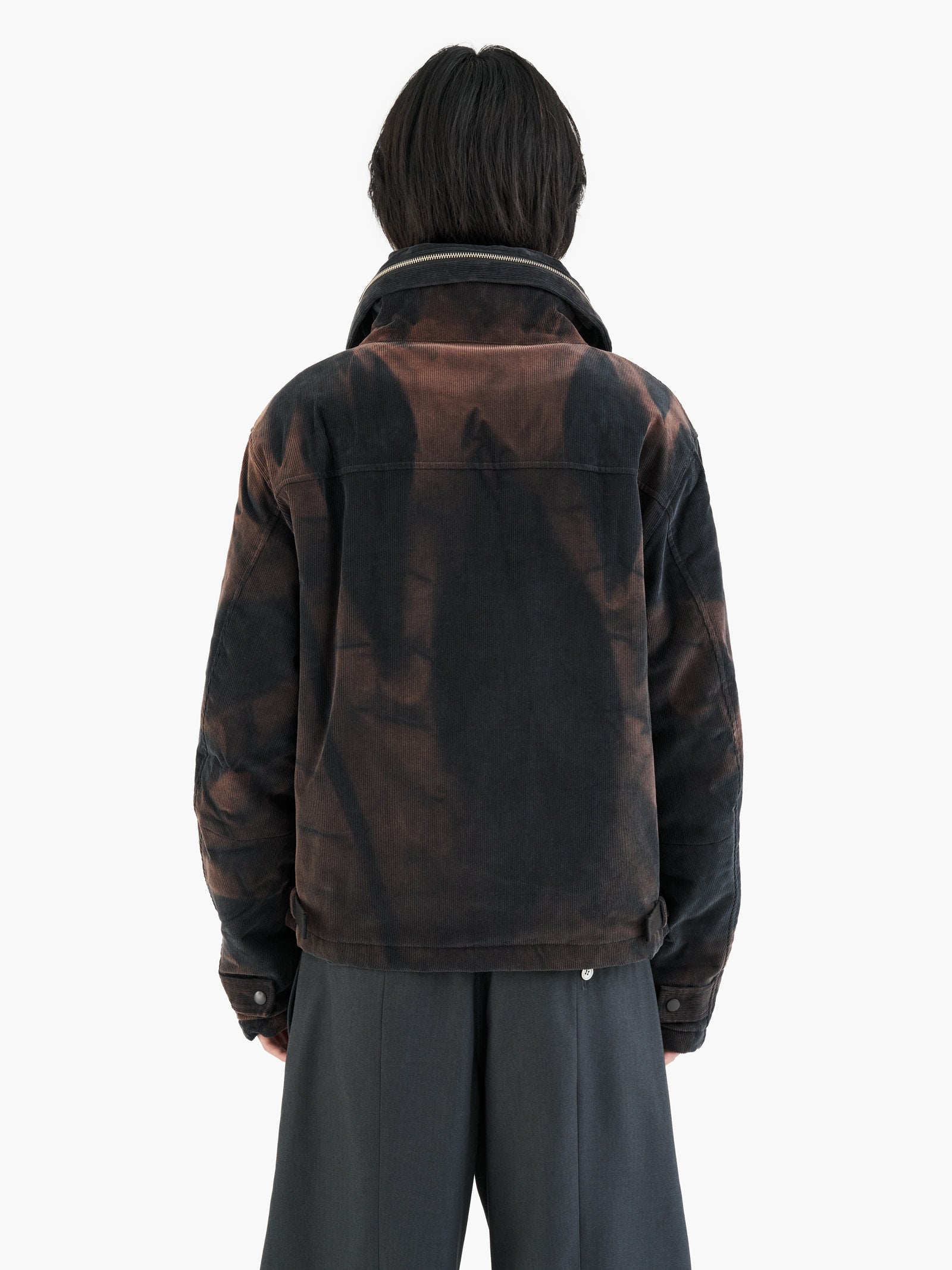 Jiyong Kim - Sun-Bleached Convertible Collar Jacket (Navy) product image 9 | TRAB K-Fashion Australia