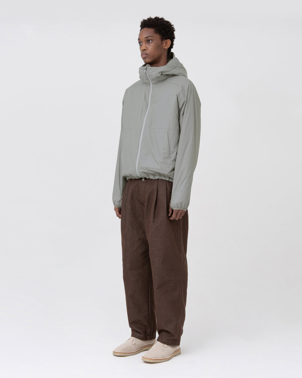 Brownyard - Light Hooded Jacket (Olive Grey) product image 3 | TRAB K-Fashion Australia