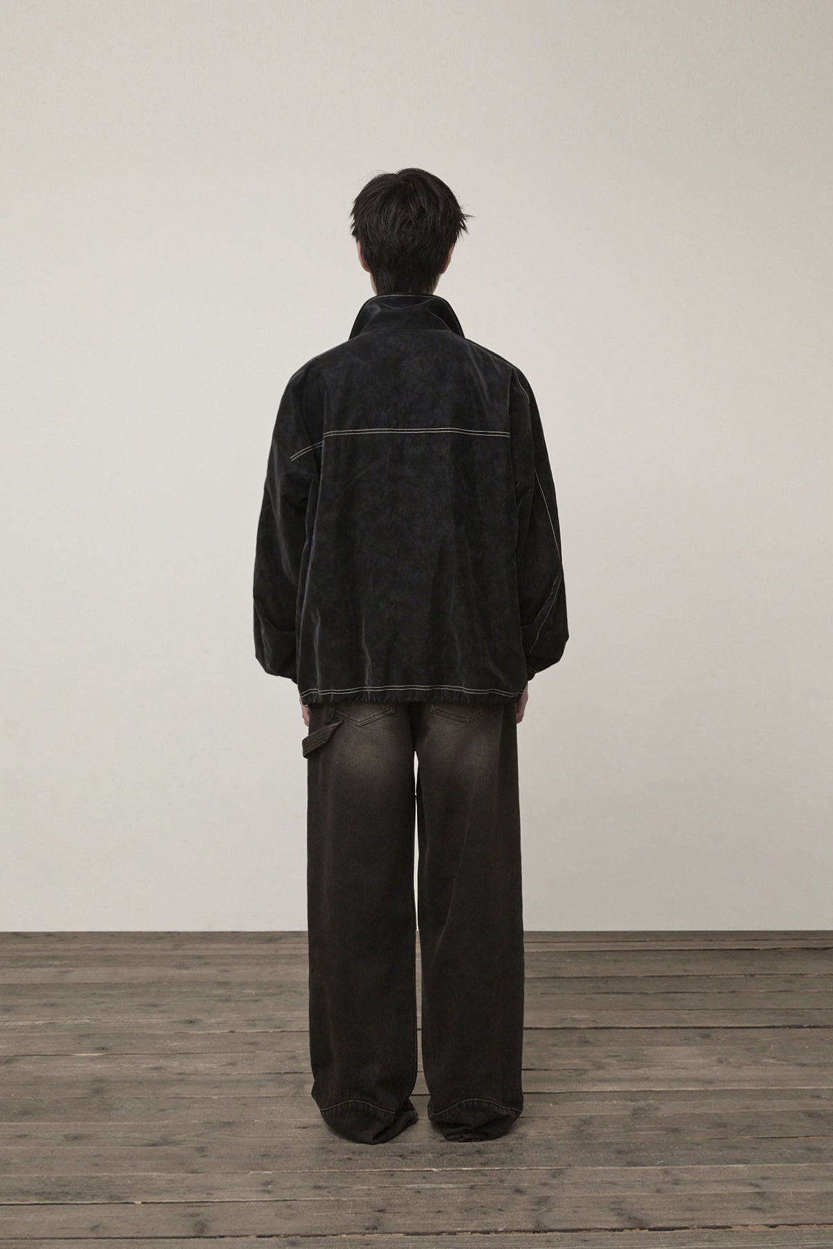 Matin Kim - Stitch Point High Neck Jumper (Black) product image 12 | TRAB K-Fashion Australia