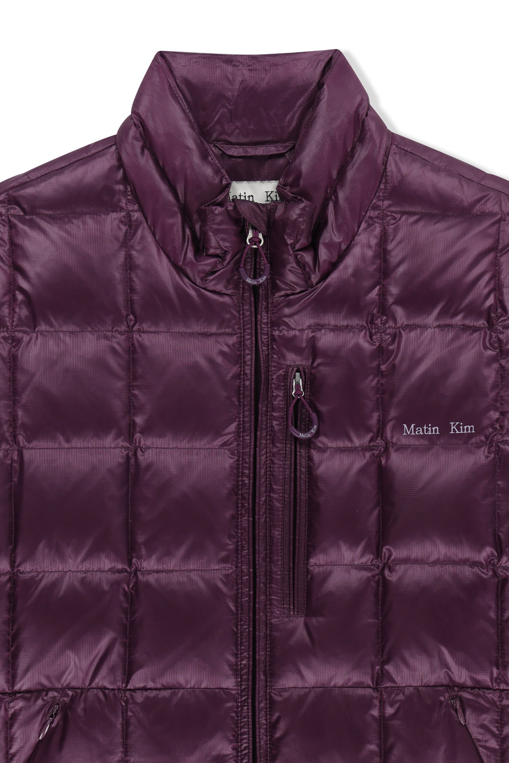 Matin Kim - Matin Grid Quilted Light Down Jumper (Purple) product image 3 | TRAB K-Fashion Australia