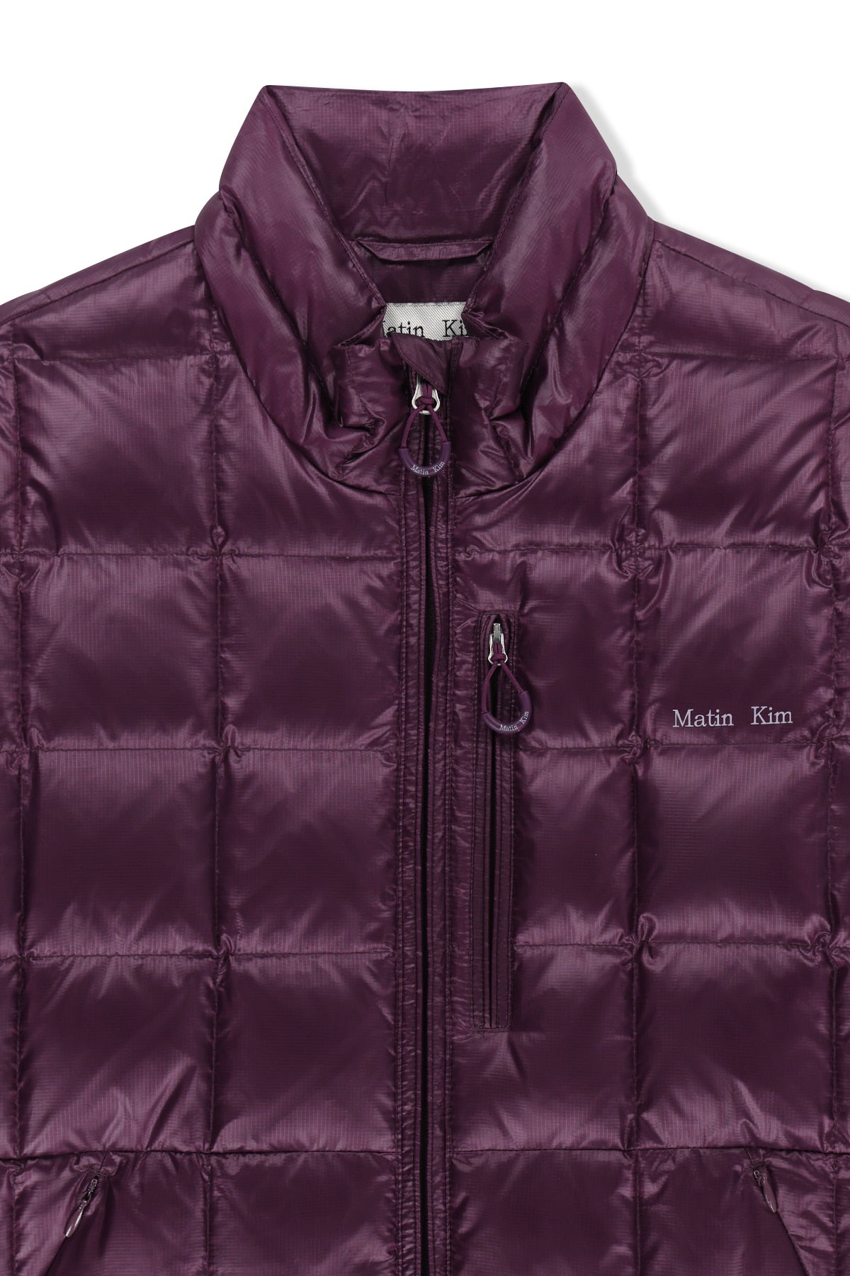 Matin Kim - Matin Grid Quilted Light Down Jumper (Purple) product image 3 | TRAB K-Fashion Australia