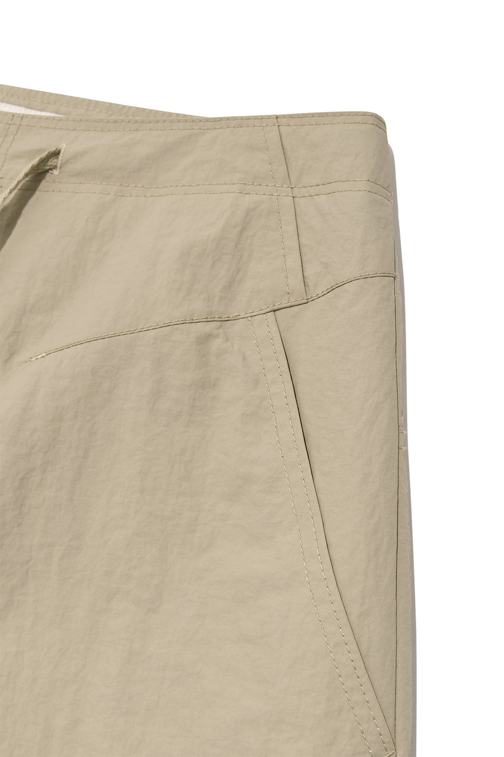 Matin Kim - Nylon String Half Pants (Beige) product image 4 | TRAB K-Fashion Australia