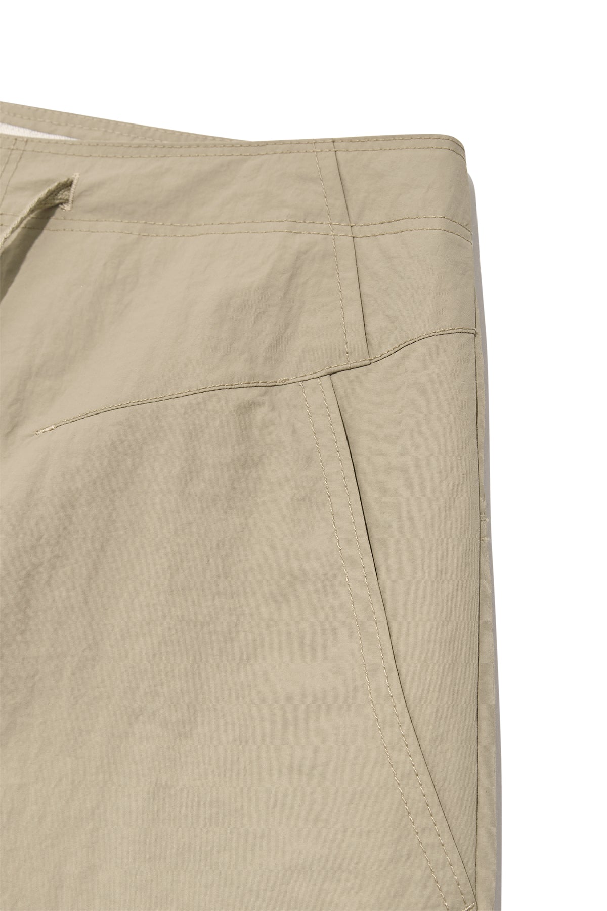 Matin Kim - Nylon String Half Pants (Beige) product image 4 | TRAB K-Fashion Australia