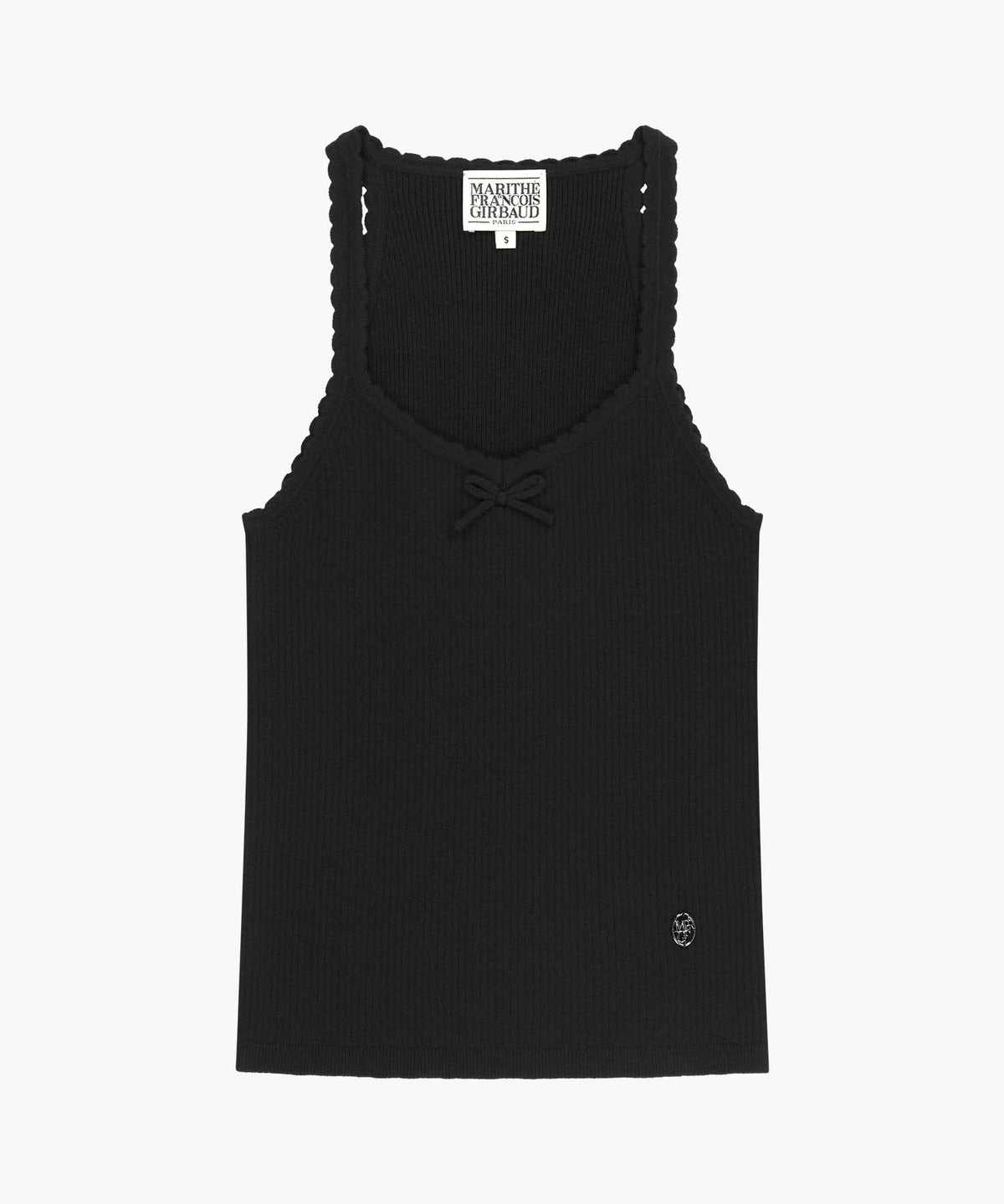Marithe & Francois Girbaud - Lace Point Knit Vest (Black) product image 6 | TRAB K-Fashion Australia