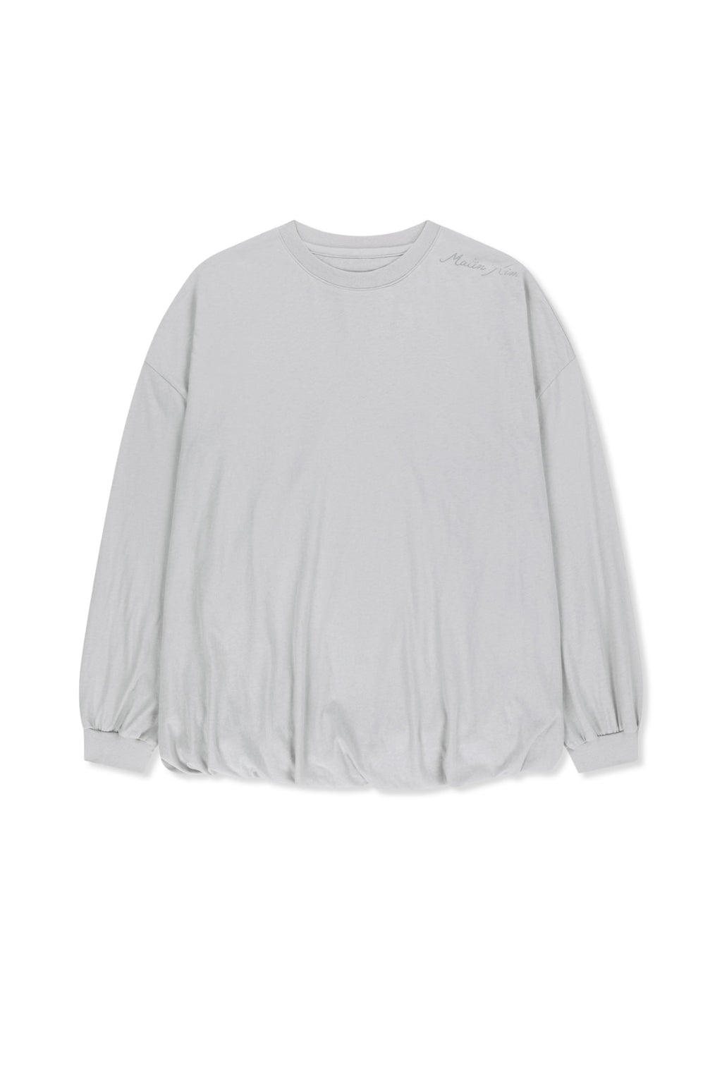 Matin Kim - Blouson Hem Overfit Top (Light Grey) product image 1 | TRAB K-Fashion Australia