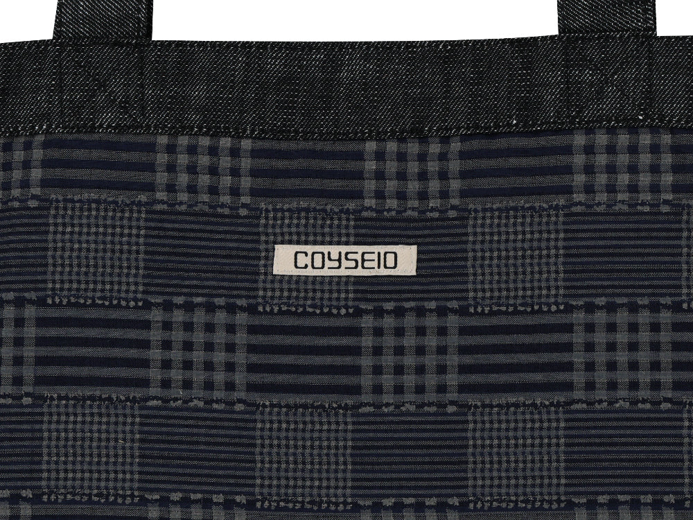 Coyseio - Reversible Check Denim Bag (Black) product image 17 | TRAB K-Fashion Australia