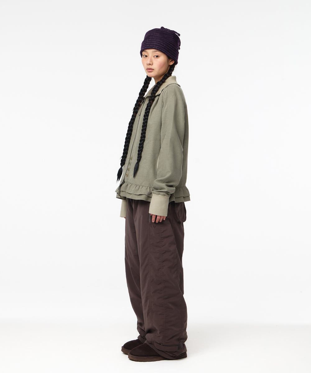 Coyseio - Tone-Mix Shirring Hem Jacket (Light Green) product image 8 | TRAB K-Fashion Australia
