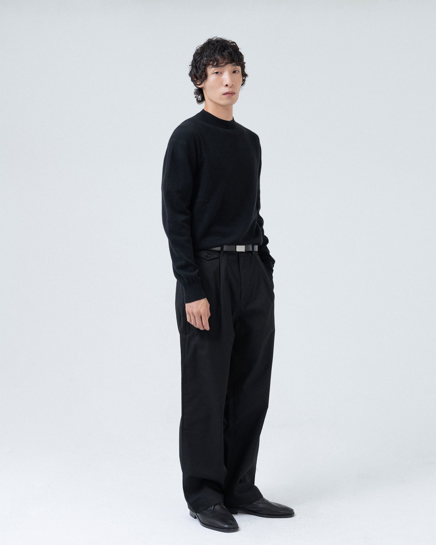Brownyard - Extra Super Fine Crewneck Knit (Black) product image 5 | TRAB K-Fashion Australia