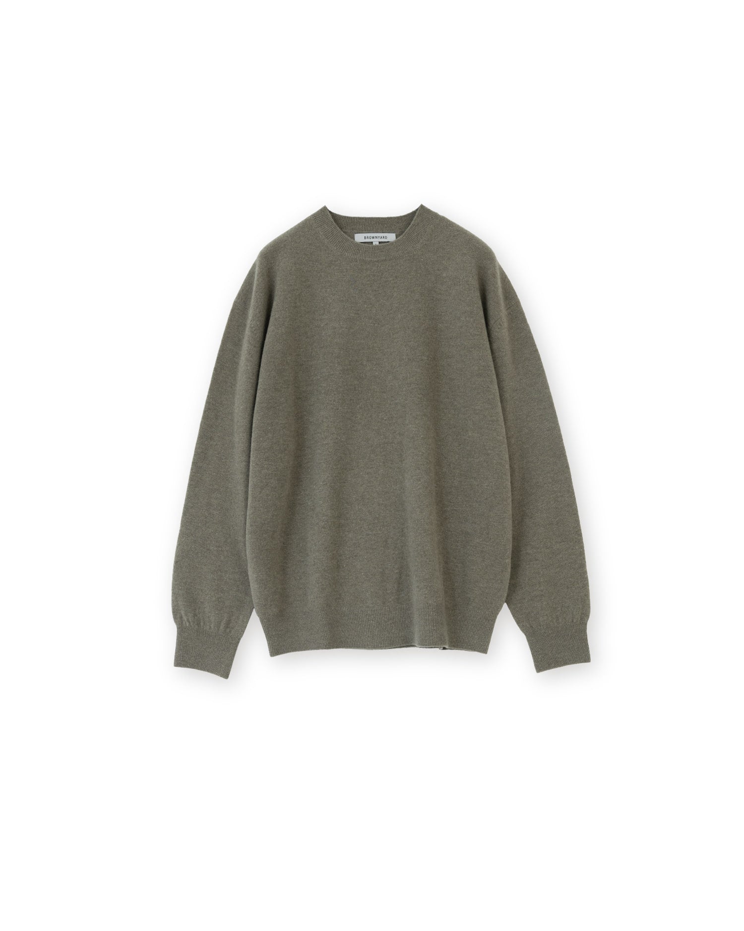 Brownyard - Extra Super Fine Crewneck Knit (Olive Grey) product image 4 | TRAB K-Fashion Australia