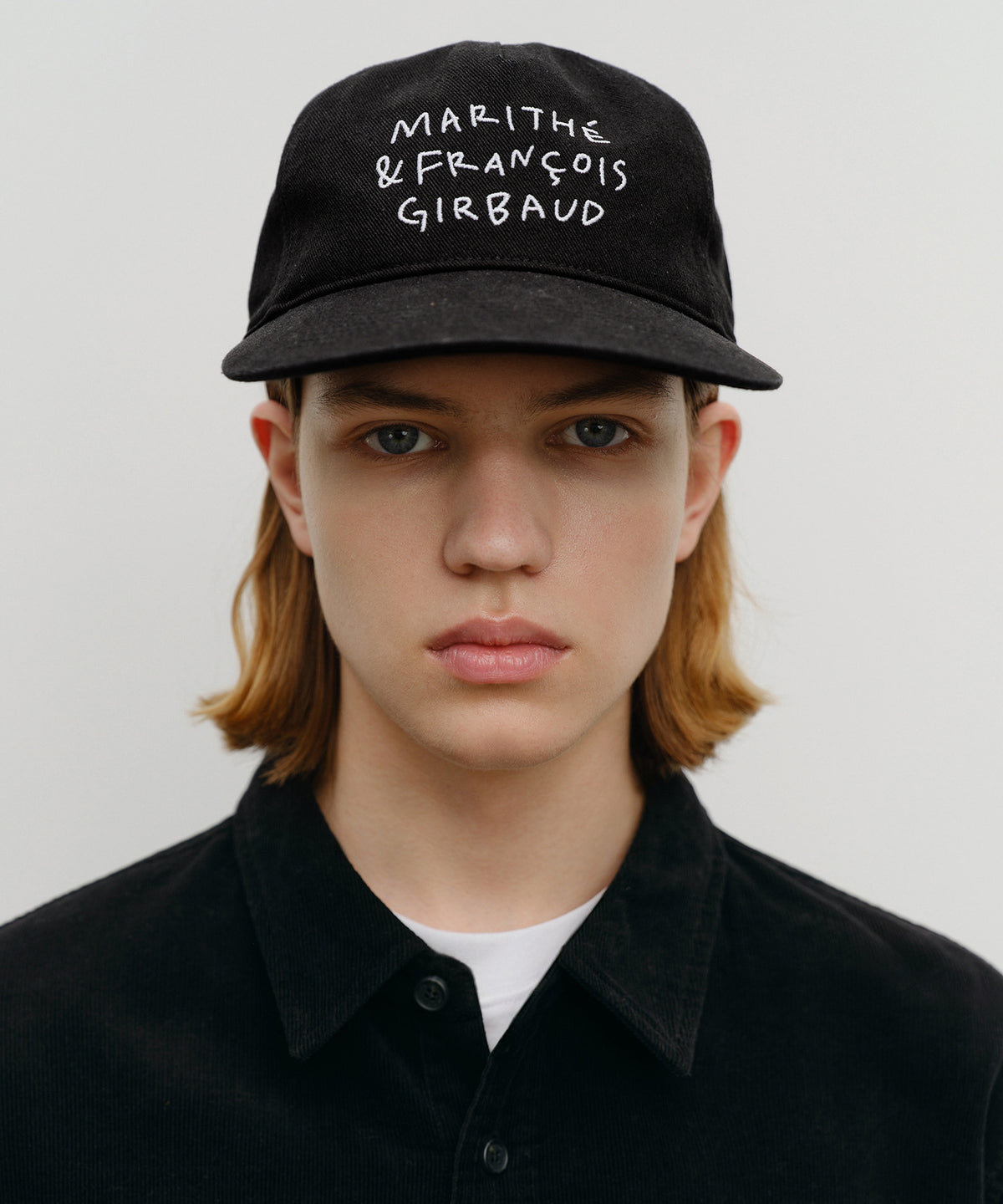 Marithe & Francois Girbaud - Doodle Typo 5panel Covered Cap (Black) product image 5 | TRAB K-Fashion Australia
