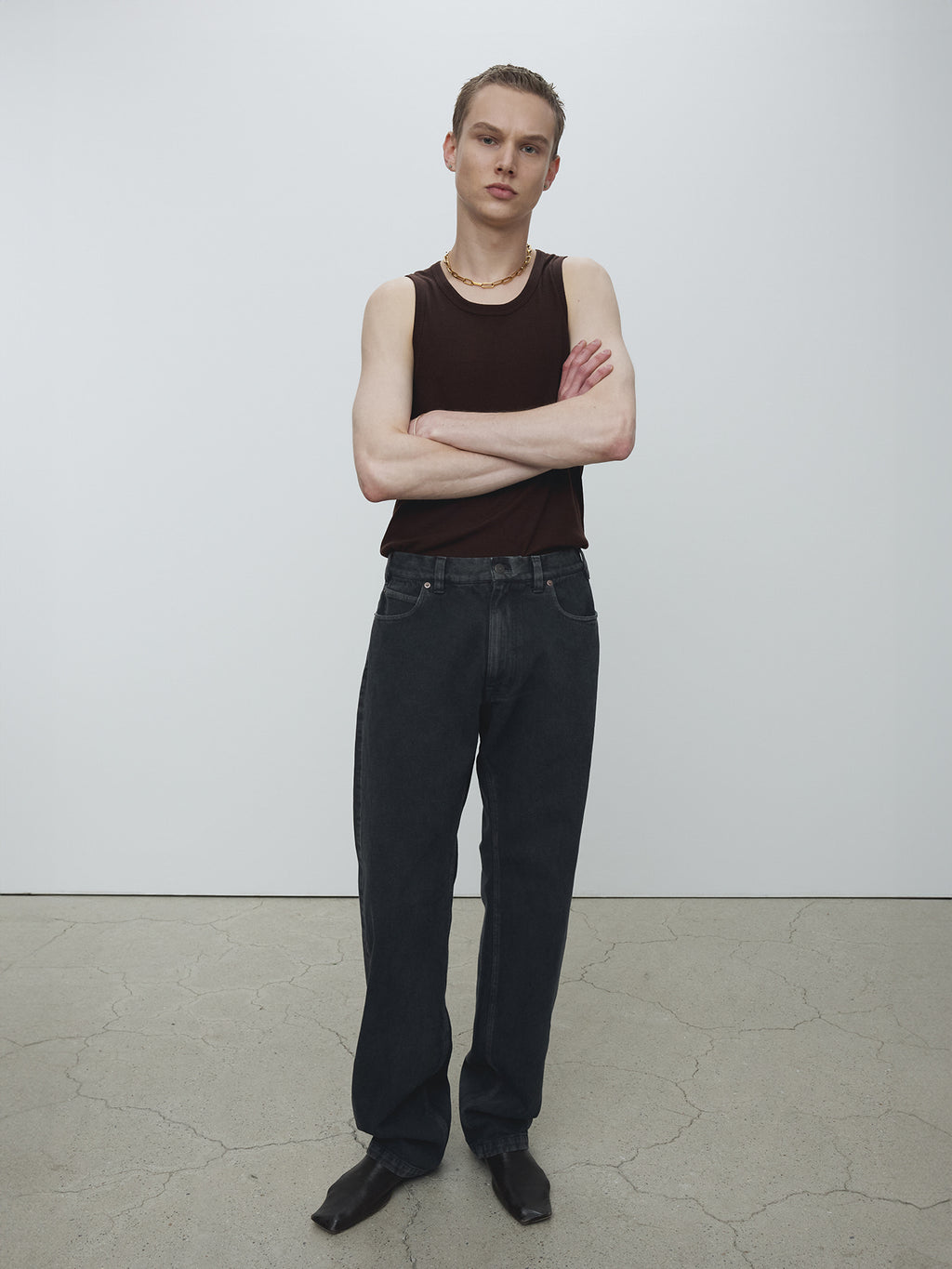 Tonywack - Loose Straight Overdye Denim Jeans (Carbon Pigment) product image 3 | TRAB K-Fashion Australia