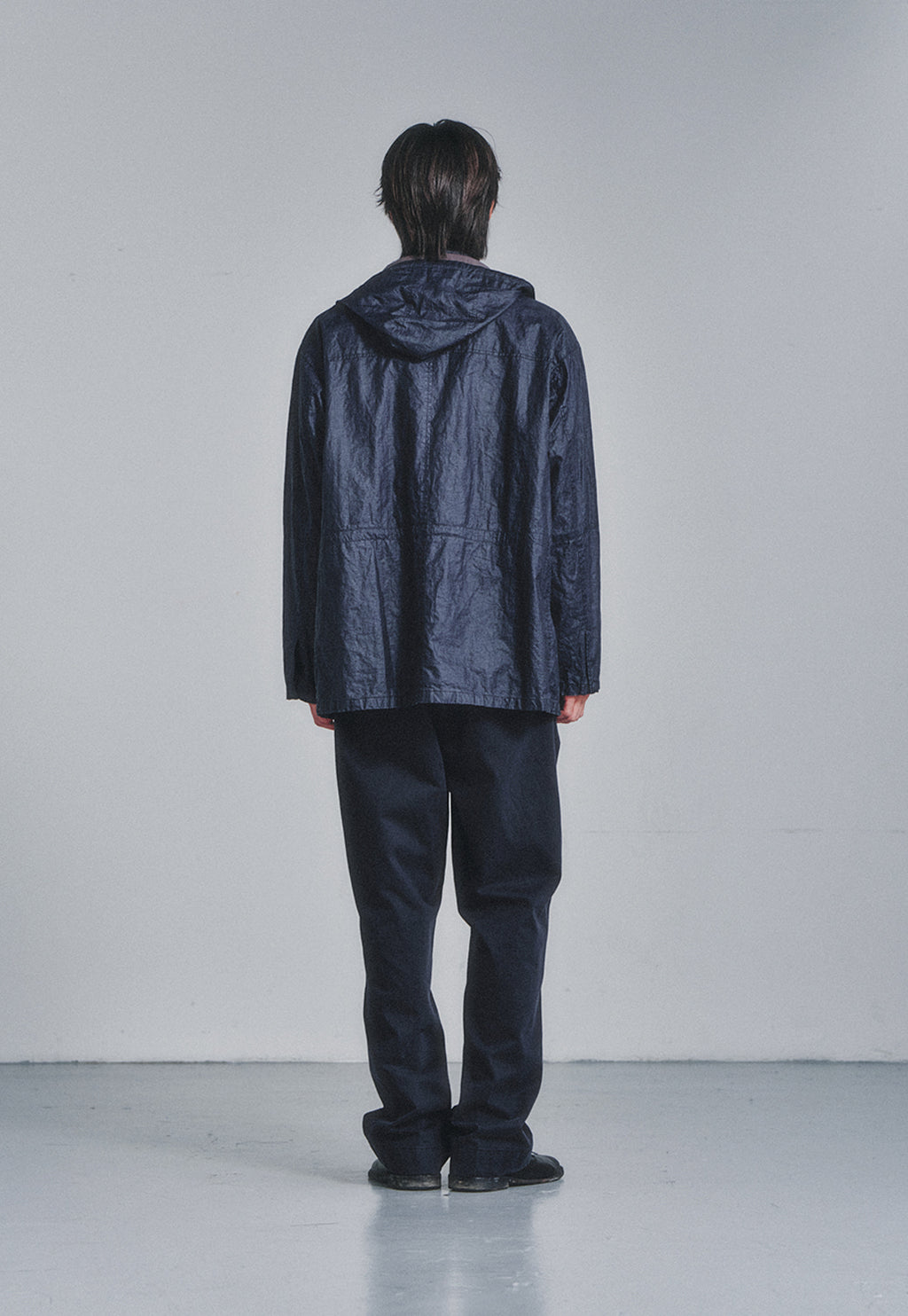Art if acts - Linen Rain Parka (Navy) product image 4 | TRAB K-Fashion Australia