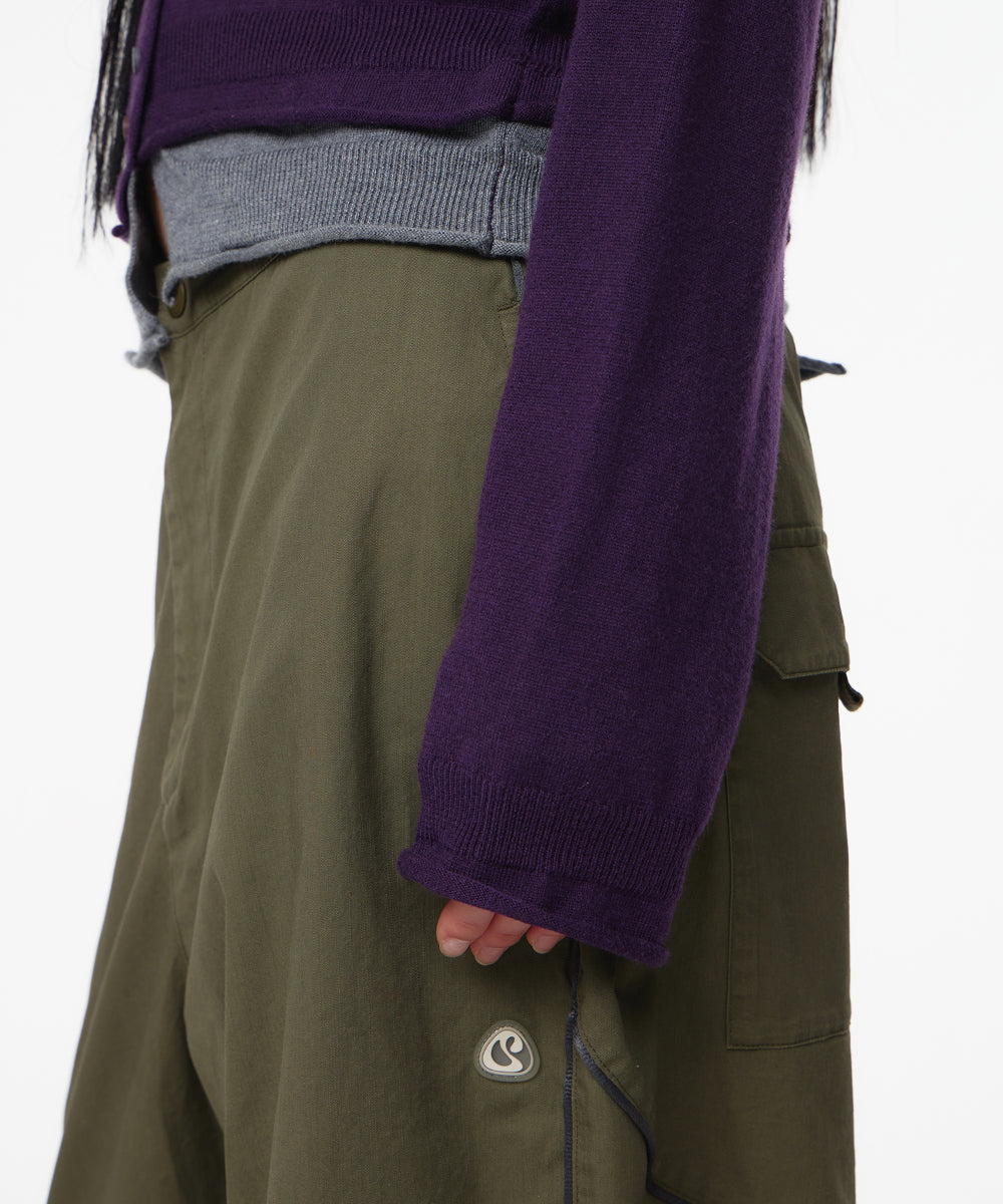 Coyseio - Round Collar Knit Cardigan (Purple) product image 6 | TRAB K-Fashion Australia