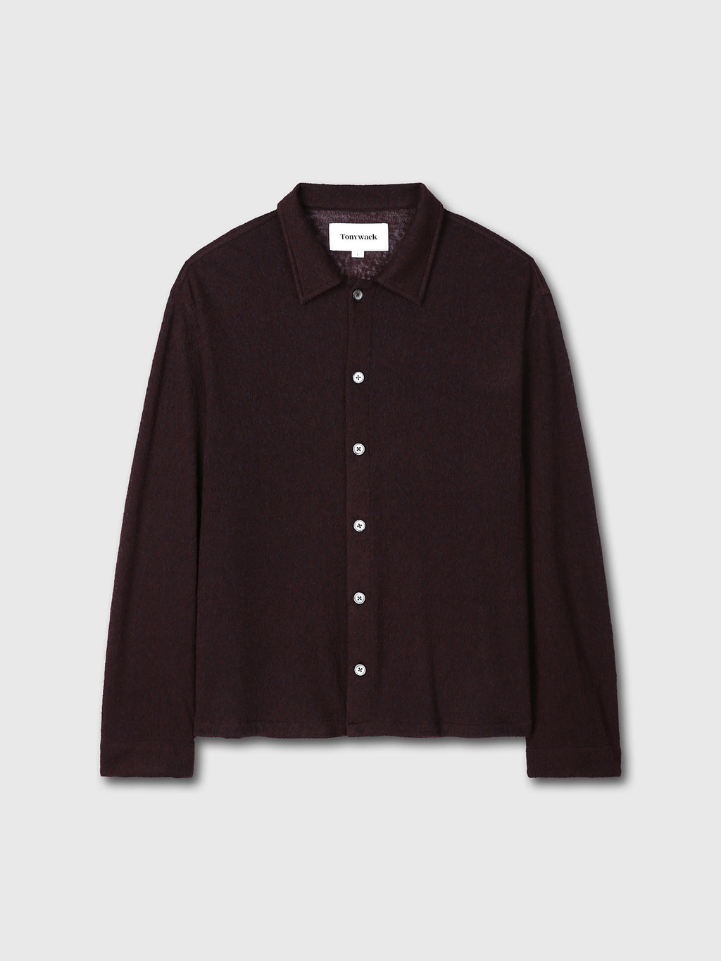 Tonywack - Textured Wool Sheer Button Blouson (Japanese Fabric) (Burnt Marron) product image 6 | TRAB K-Fashion Australia