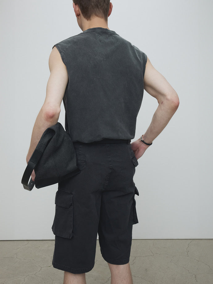 Tonywack - Garment-Dyed Cotton Cargo Shorts (Carbon) product image 5 | TRAB K-Fashion Australia