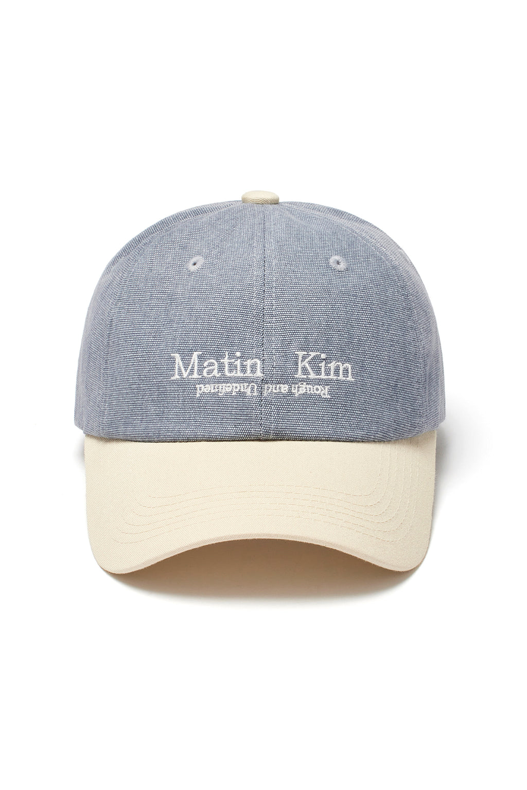Matin Kim - Washed Oxford Two Tone Ball Cap (Beige) product image 1 | TRAB K-Fashion Australia