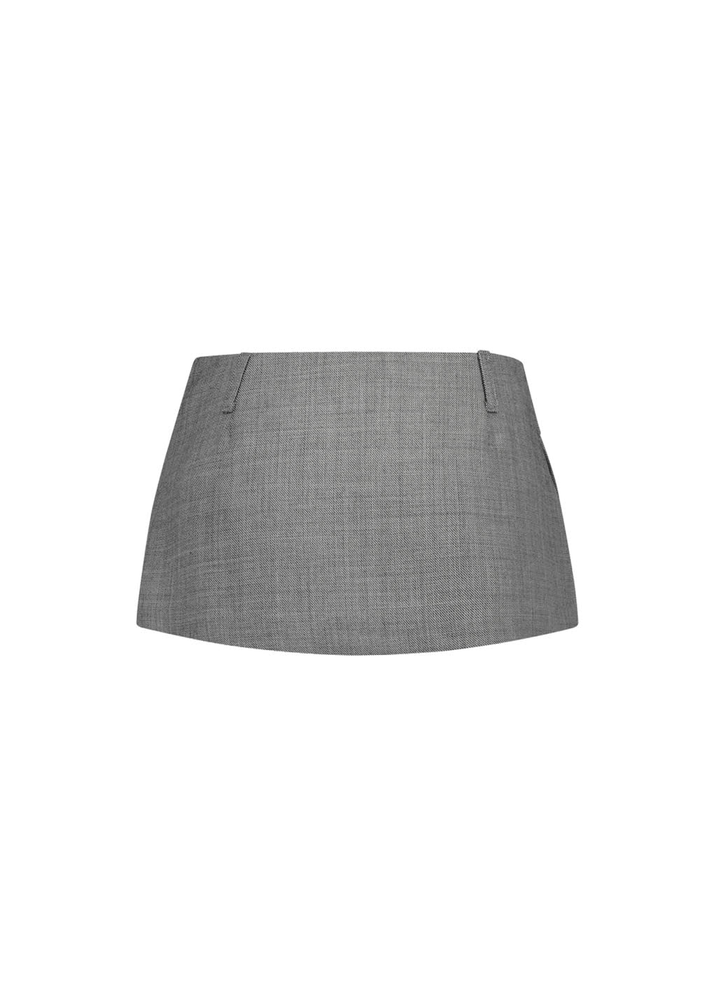 Amomento - Apron Mini Layered Skirt (Grey Beige) product image 6 | TRAB K-Fashion Australia