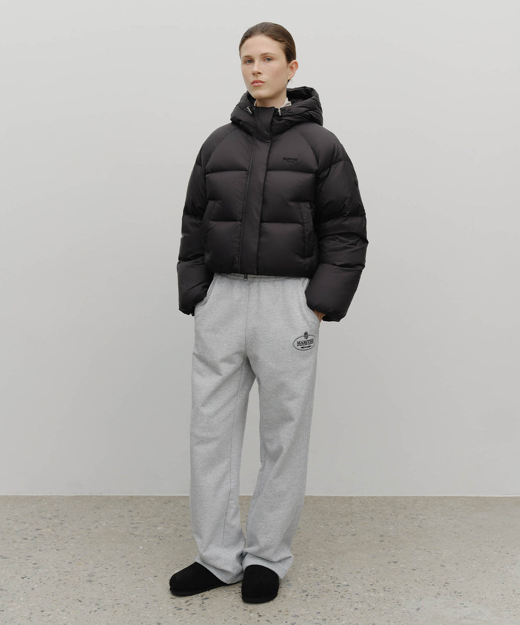 Marithe & Francois Girbaud - Regular Logo Hooded Crop Down Jacket (Black) product image 5 | TRAB K-Fashion Australia