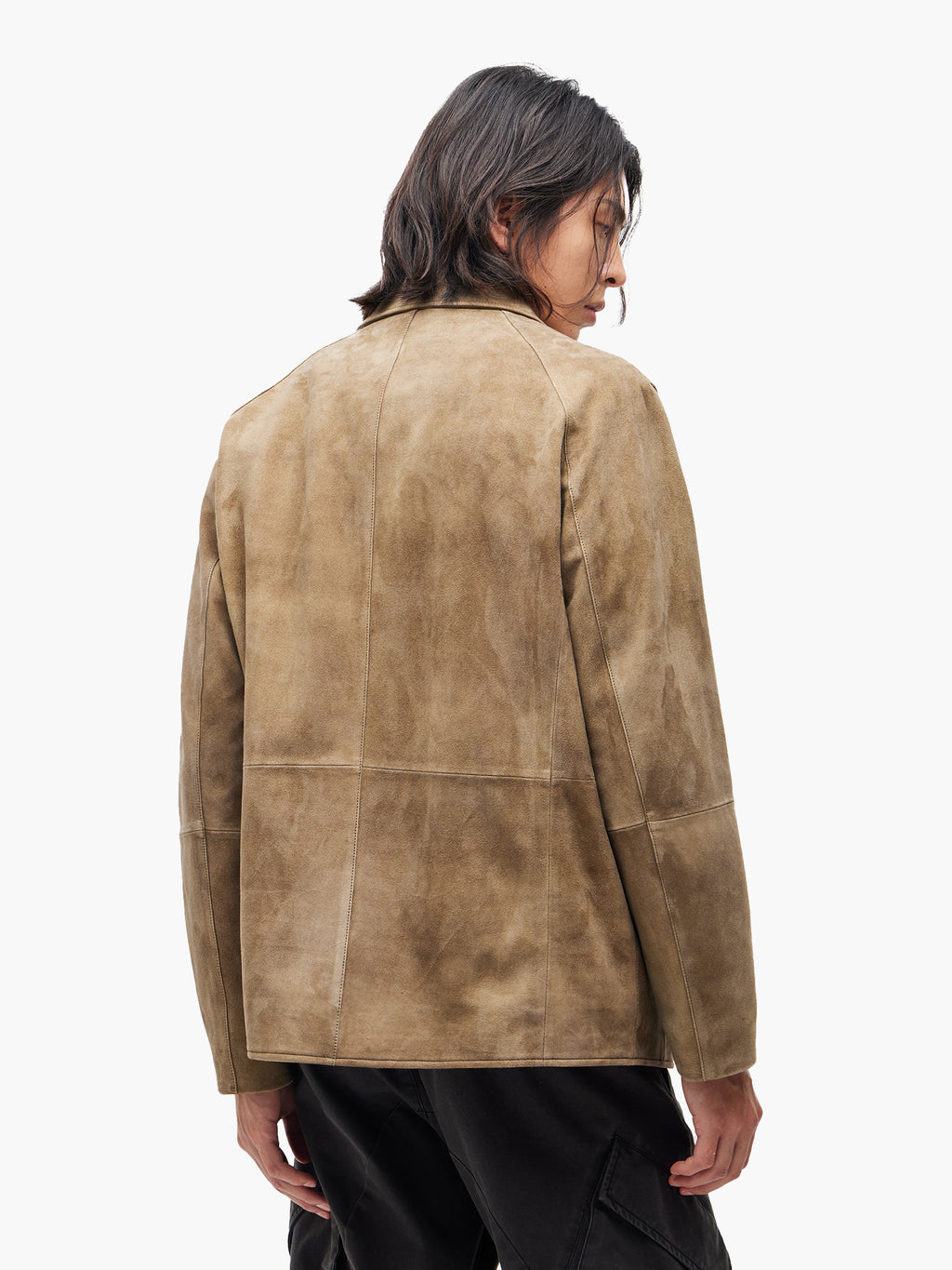 Jiyong Kim - Goat Suede Work Jacket (Beige) product image 5 | TRAB K-Fashion Australia