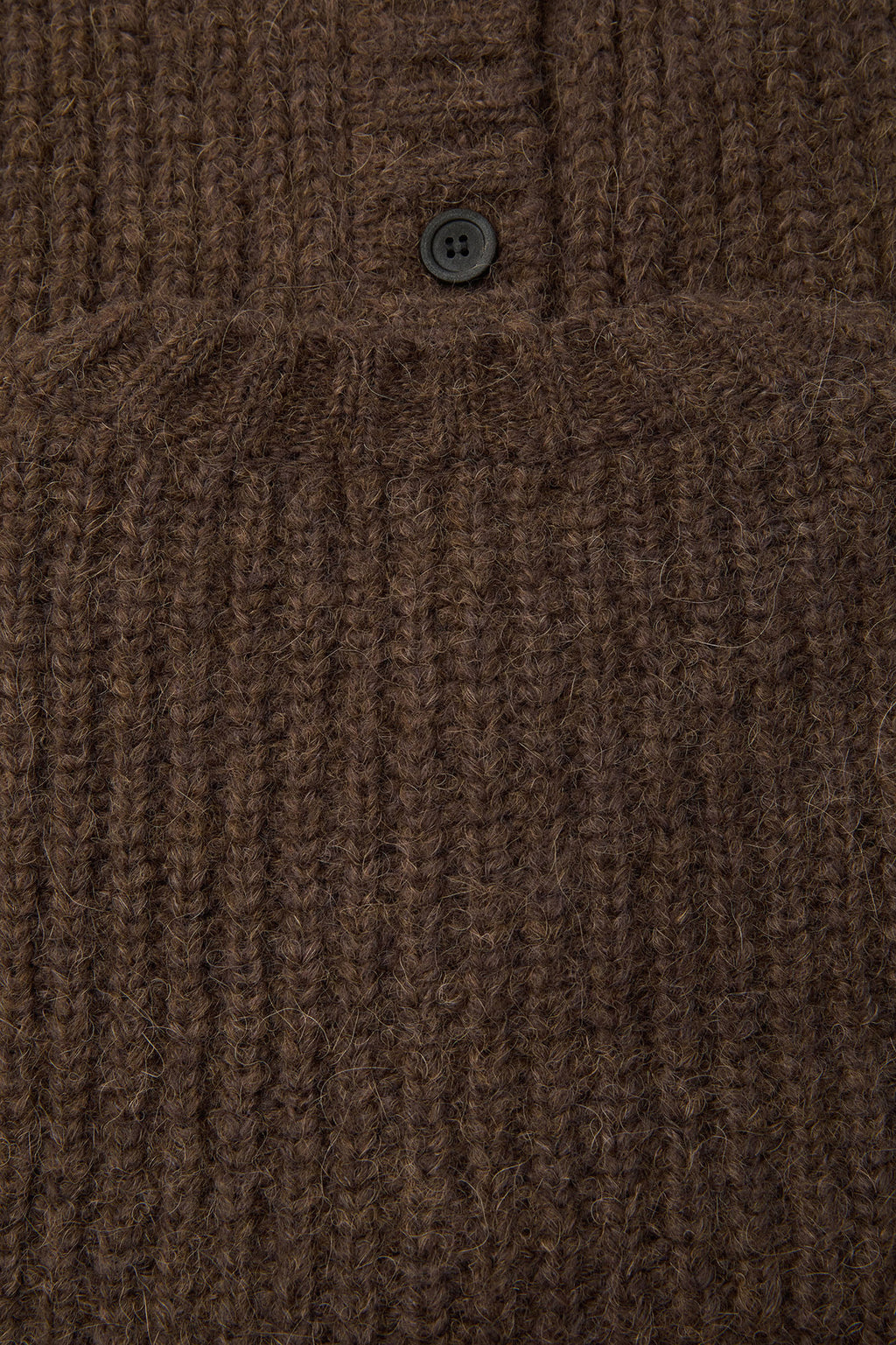 Coor - Hairy Button Up Round Cropped Cardigan (Brown) product image 7 | TRAB K-Fashion Australia