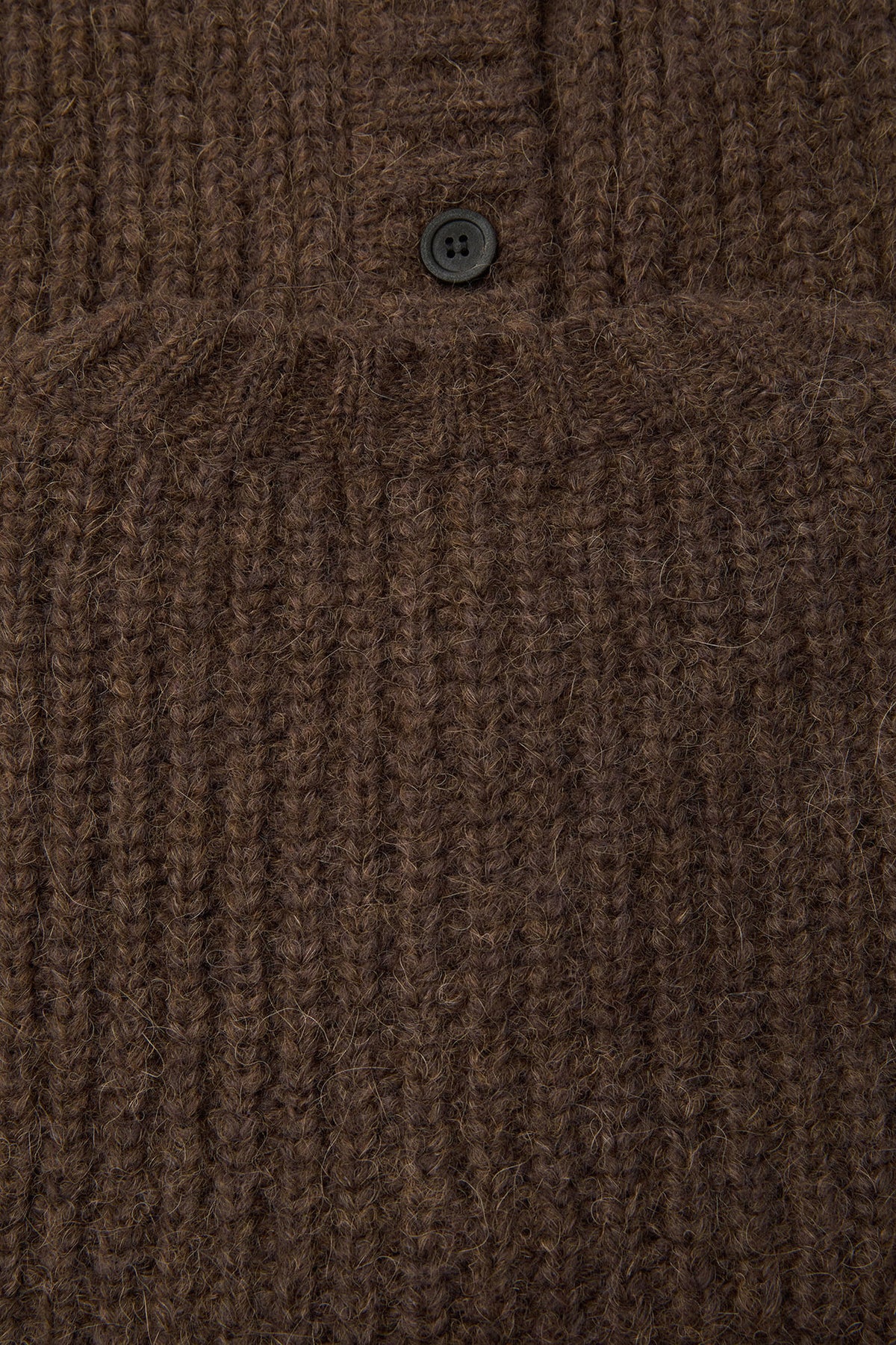 Coor - Hairy Button Up Round Cropped Cardigan (Brown) product image 7 | TRAB K-Fashion Australia