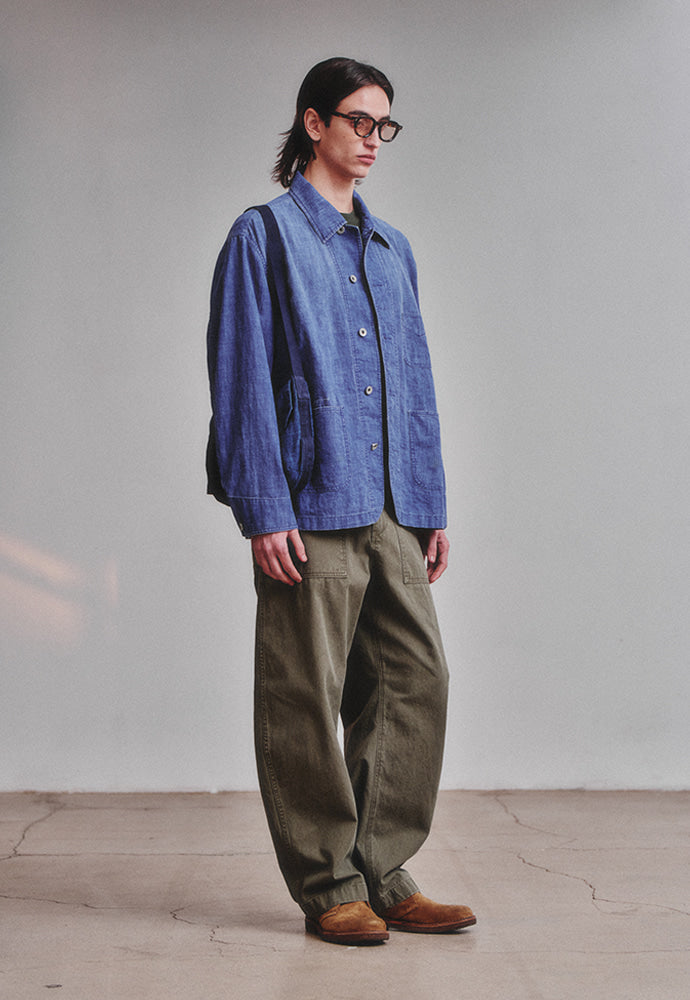 Art if acts - Linen Western Coverall Jacket (French Blue) product image 4 | TRAB K-Fashion Australia