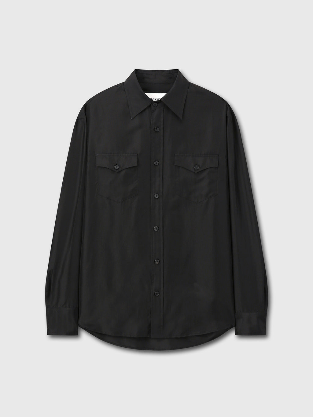 Tonywack - Silk Double Pocket Shirt (Black) product image 7 | TRAB K-Fashion Australia