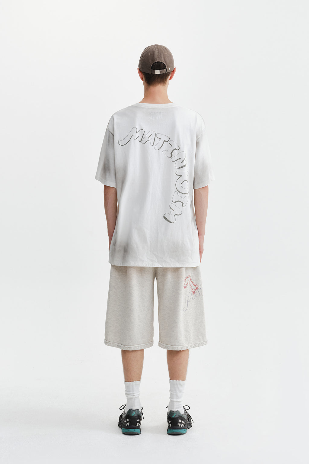 Matin Kim - Vintage Graffiti Logo Top (White) product image 9 | TRAB K-Fashion Australia